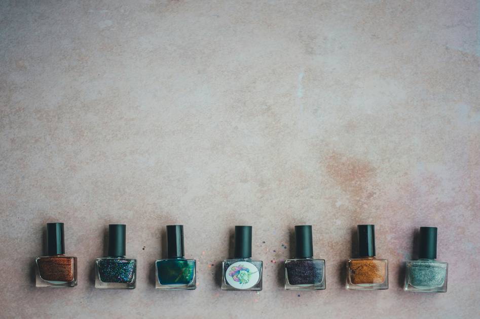 Blogger sharing nail care routines with premium products